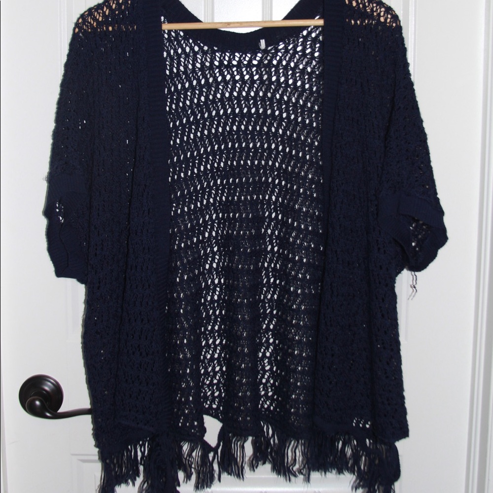 Navy Loose Cardigan